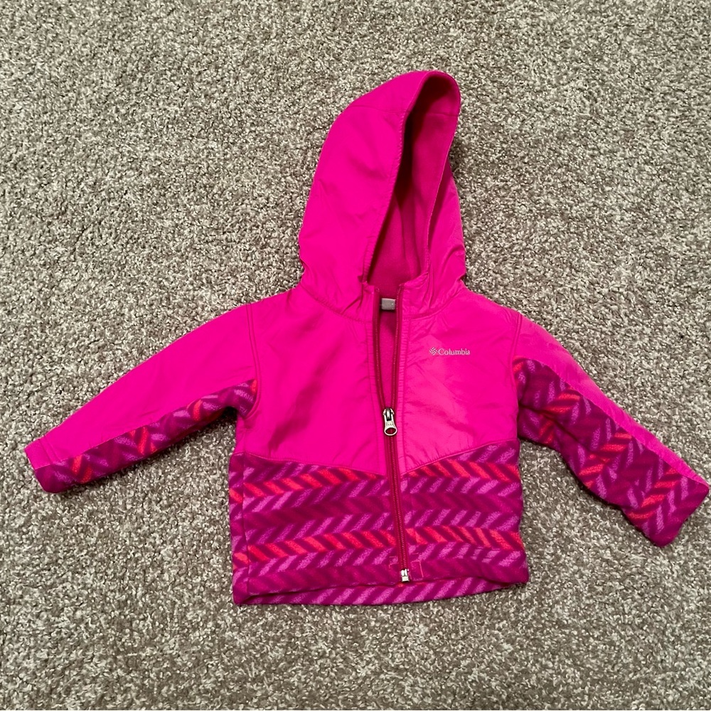Magenta Columbia zip up